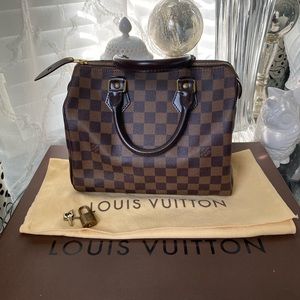 Authentic Louis Vuitton Speedy 25 (Damier Ebene)